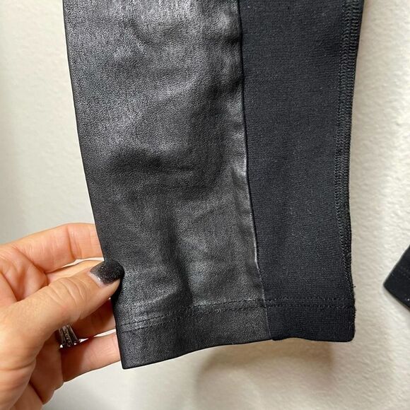 Rag & Bone Black Faux Leather Lined Leggings - Picture 5 of 6